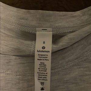 Lululemon long sleeve front tie shirt